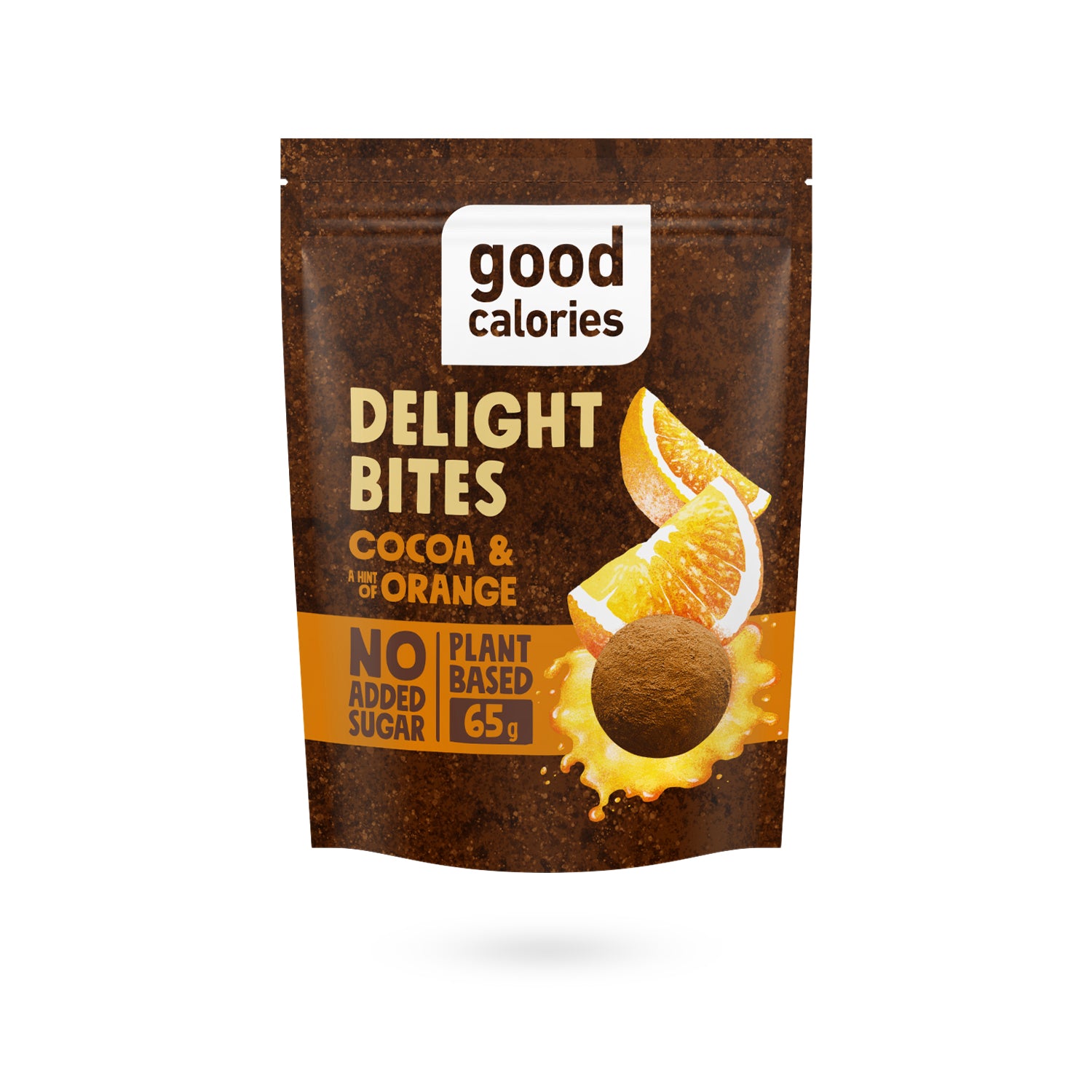 Dattelkugeln mit Kakao und Orange von Good Calories im 65g Beutel