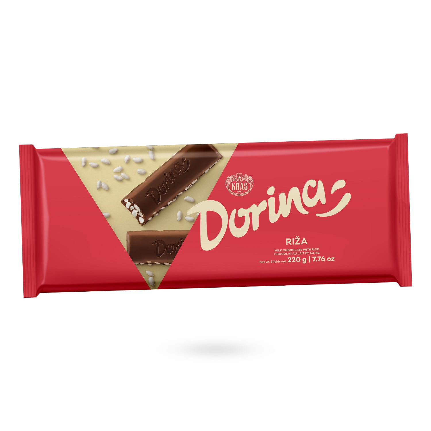 Dorina Schokolade mit Reis, 220g Tafel