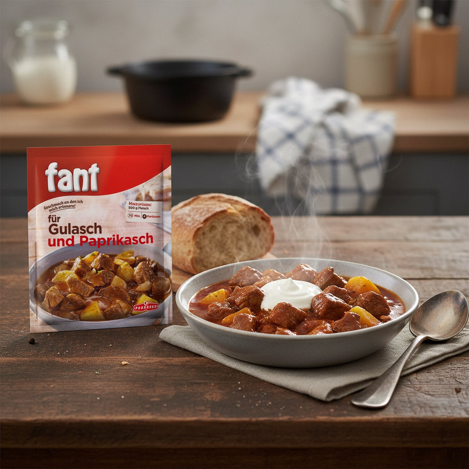 Fant für Gulasch und Paprikasch, 65g Beutel