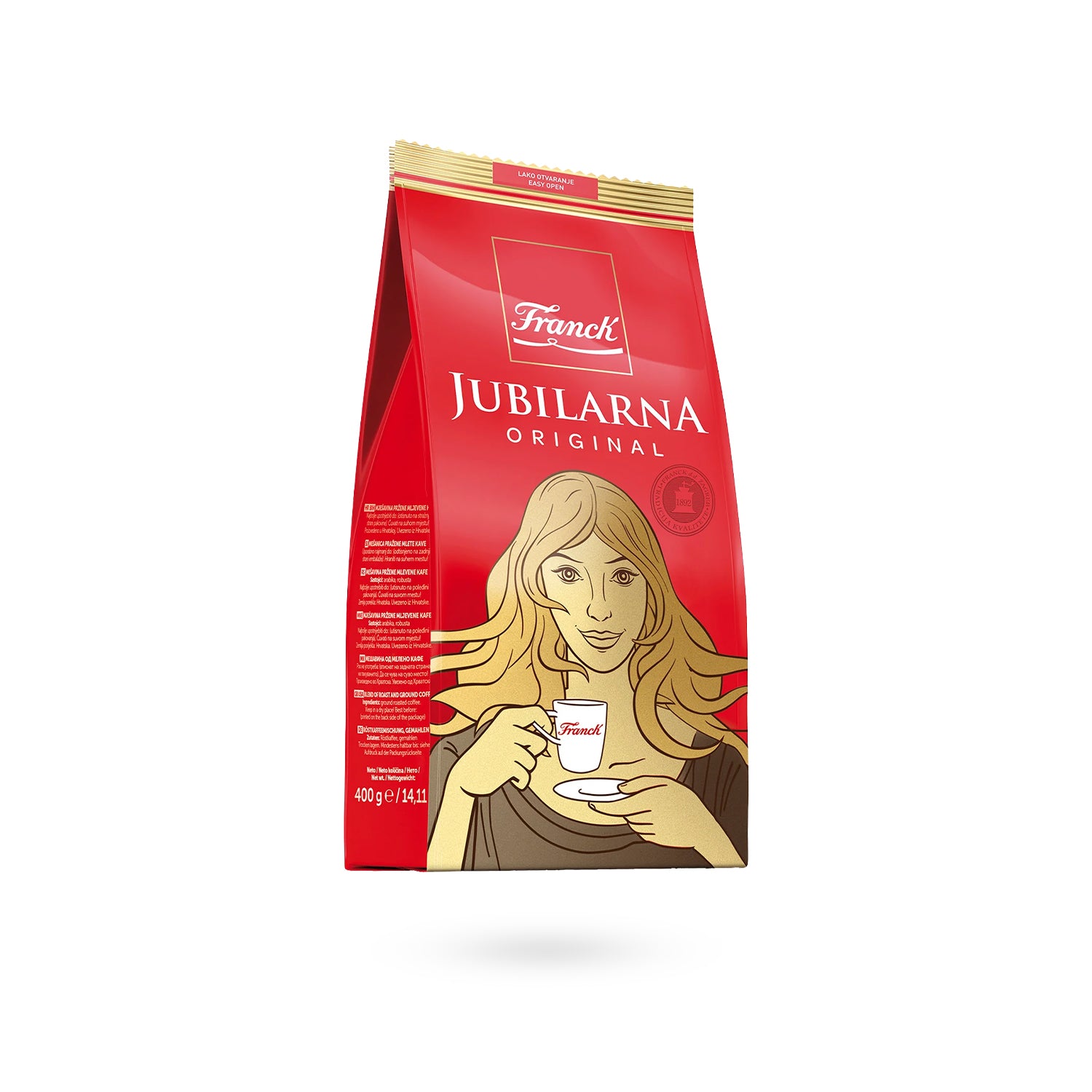 Franck Jubilarna gemahlener Kaffee, 400g Beutel