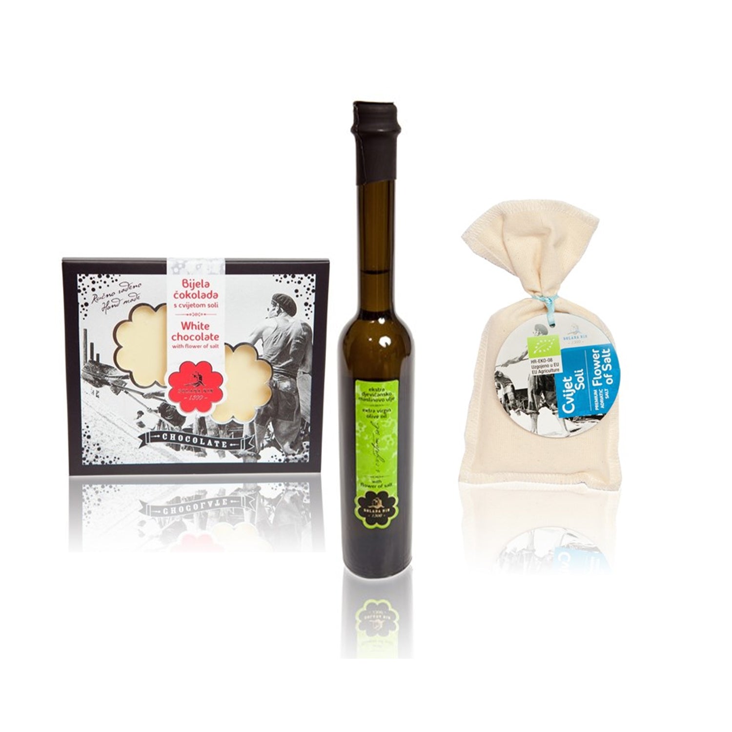 Solana Nin – Geschenkpaket "Olivenöl, Schokolade & Meersalz"